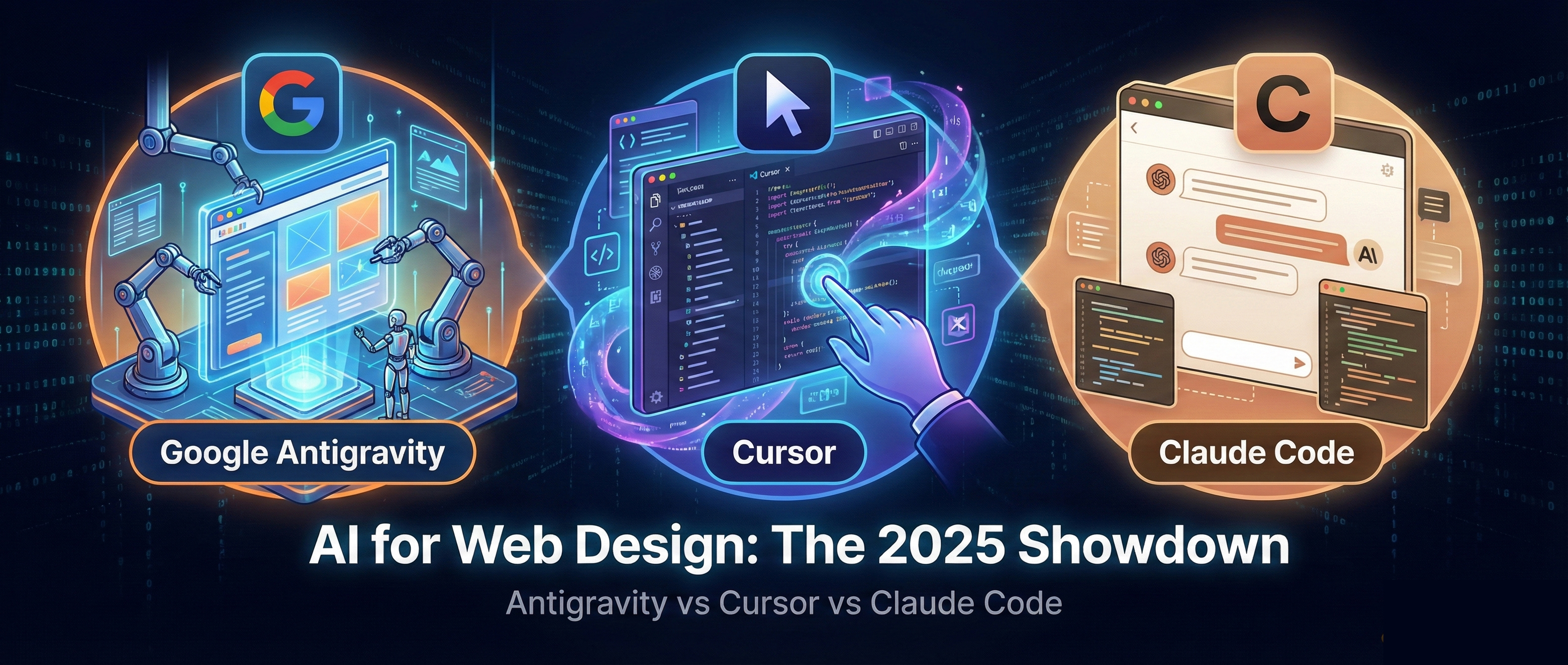 Antigravity vs Cursor vs Claude Code: Web Designer's Guide