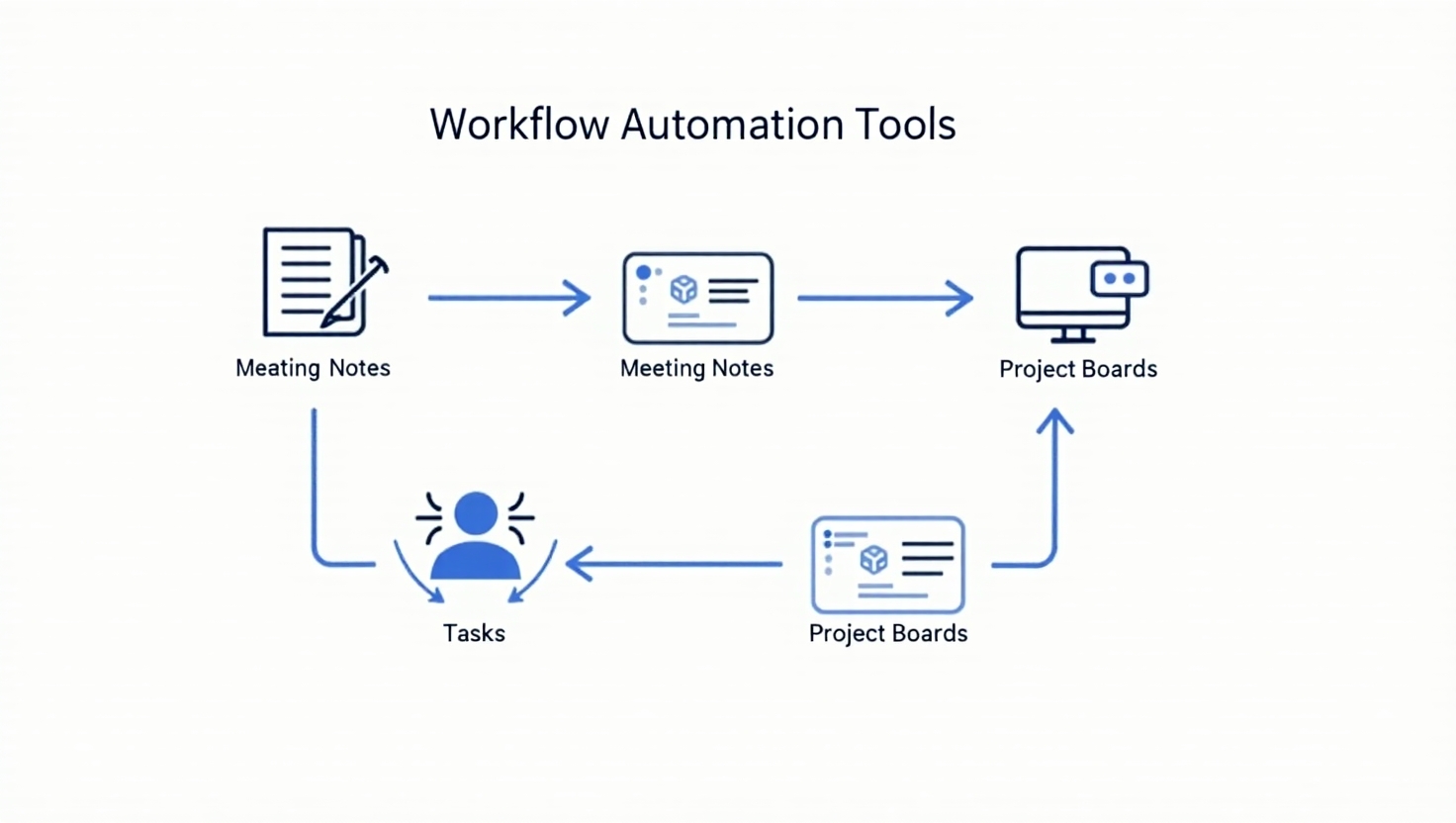 AI workflow automation tools improving productivity with seamless task and note integration