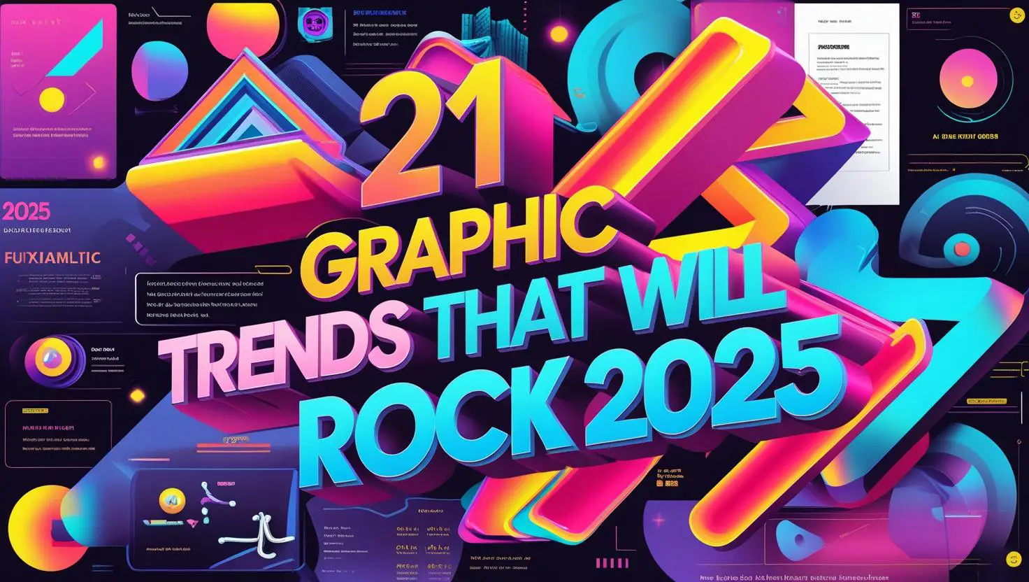 21 Graphic Design Trends That Will Rock 2025: From Retro Futurism to Maximalist Typography