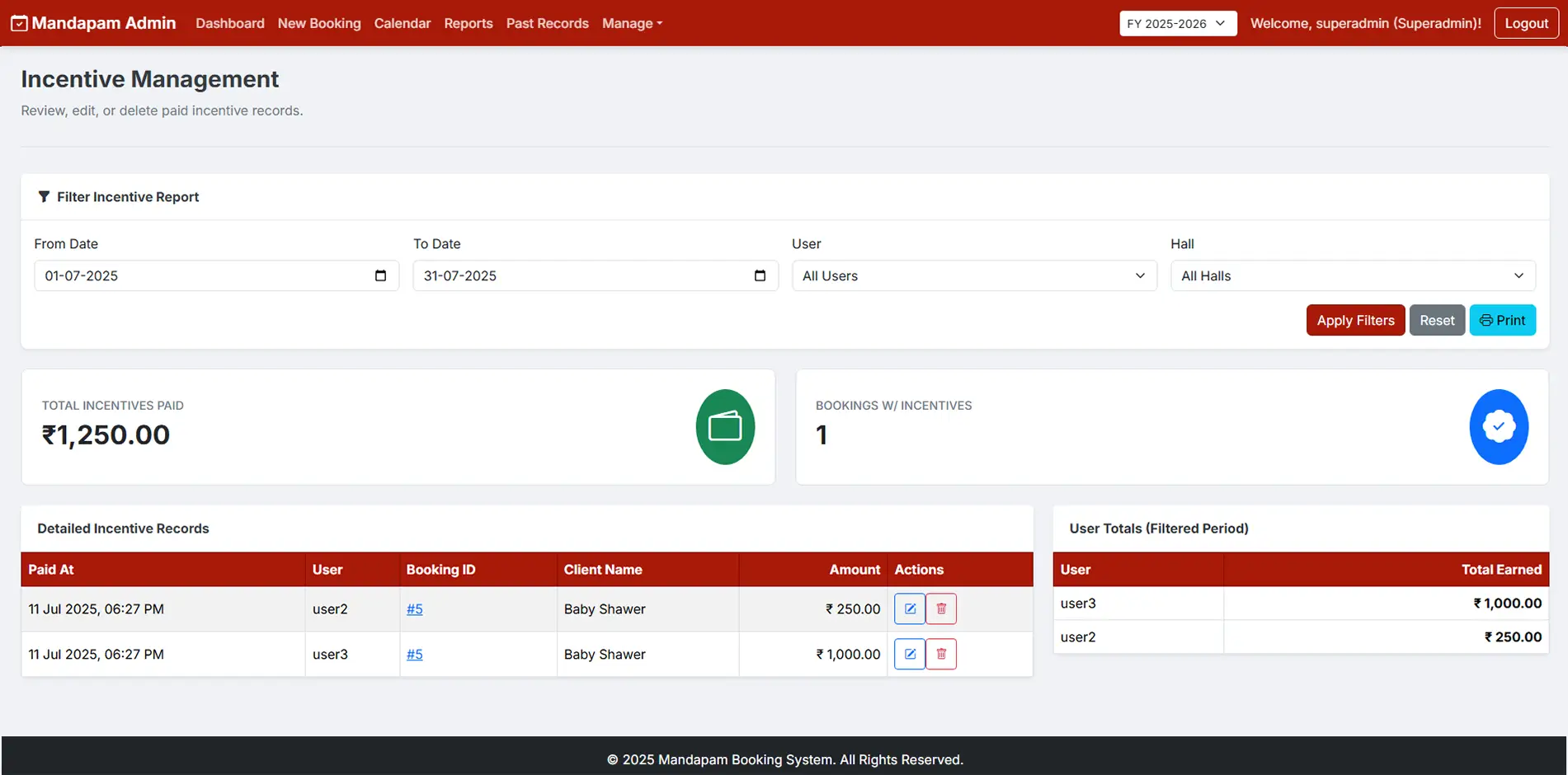 Mandapam Booking Automation & Banquet Hall CRM Software | Siva Designer