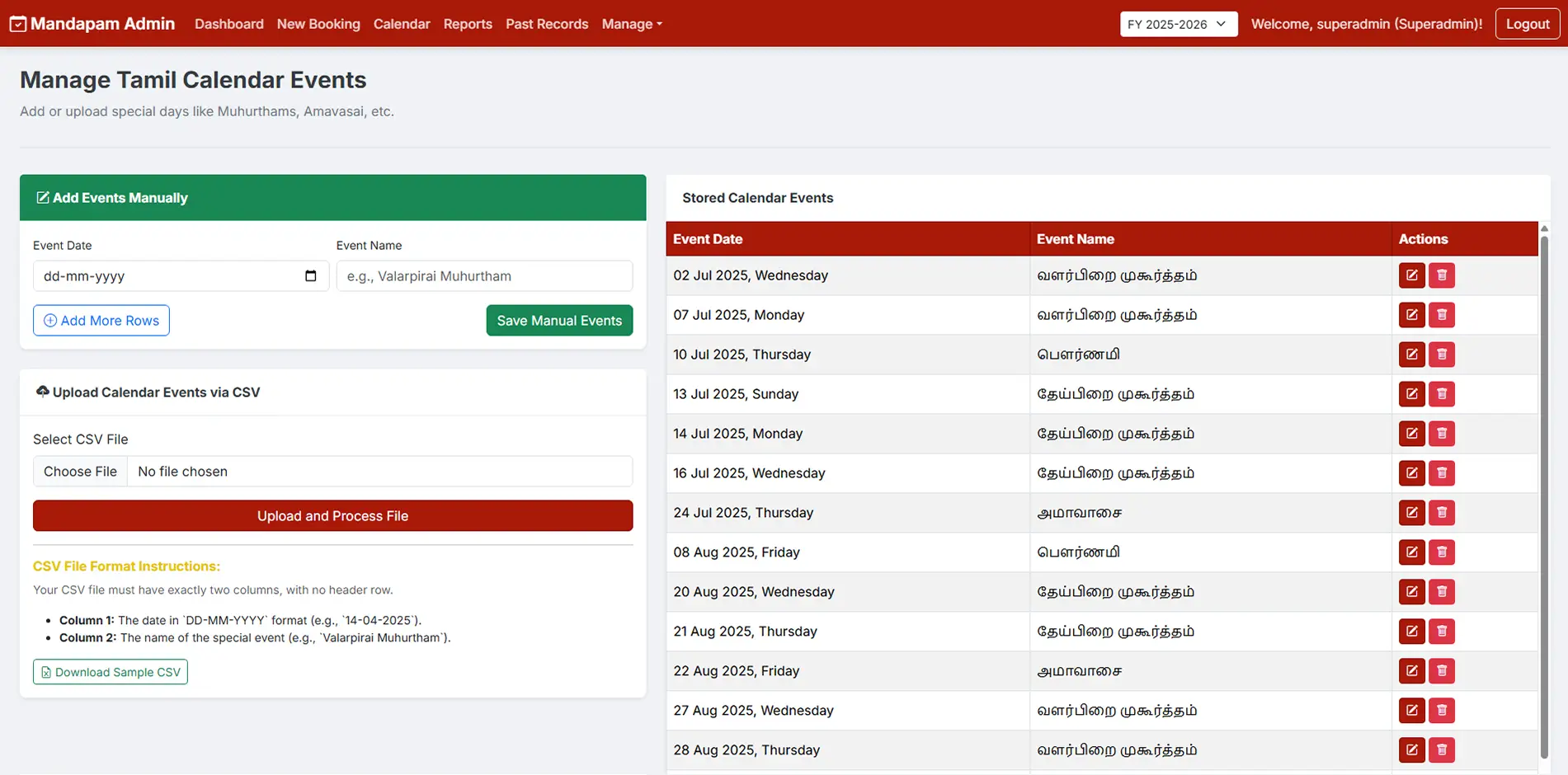 Mandapam Booking Automation & Banquet Hall CRM Software | Siva Designer