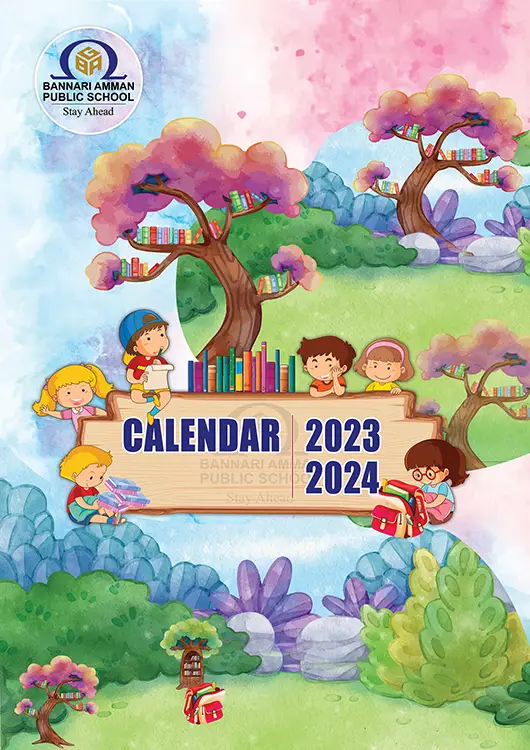 Bannari Amman Public School Hand Book Cover Page