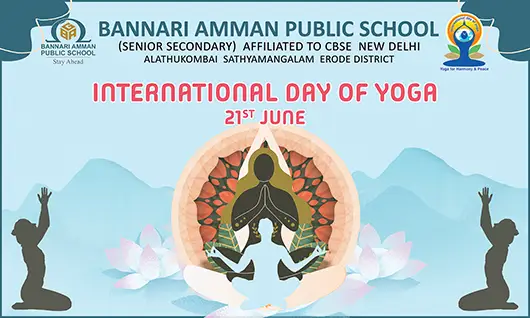 Bannari Amman Public School - International Yoga Day