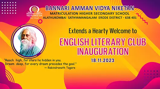 Bannari Amman Vidya Niketan - English Club Inauguration