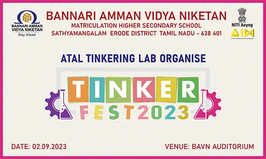 Bannari Amman Vidya Niketan - Tinker Fest