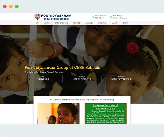 Ponvidyashram Group of Schools Chennai