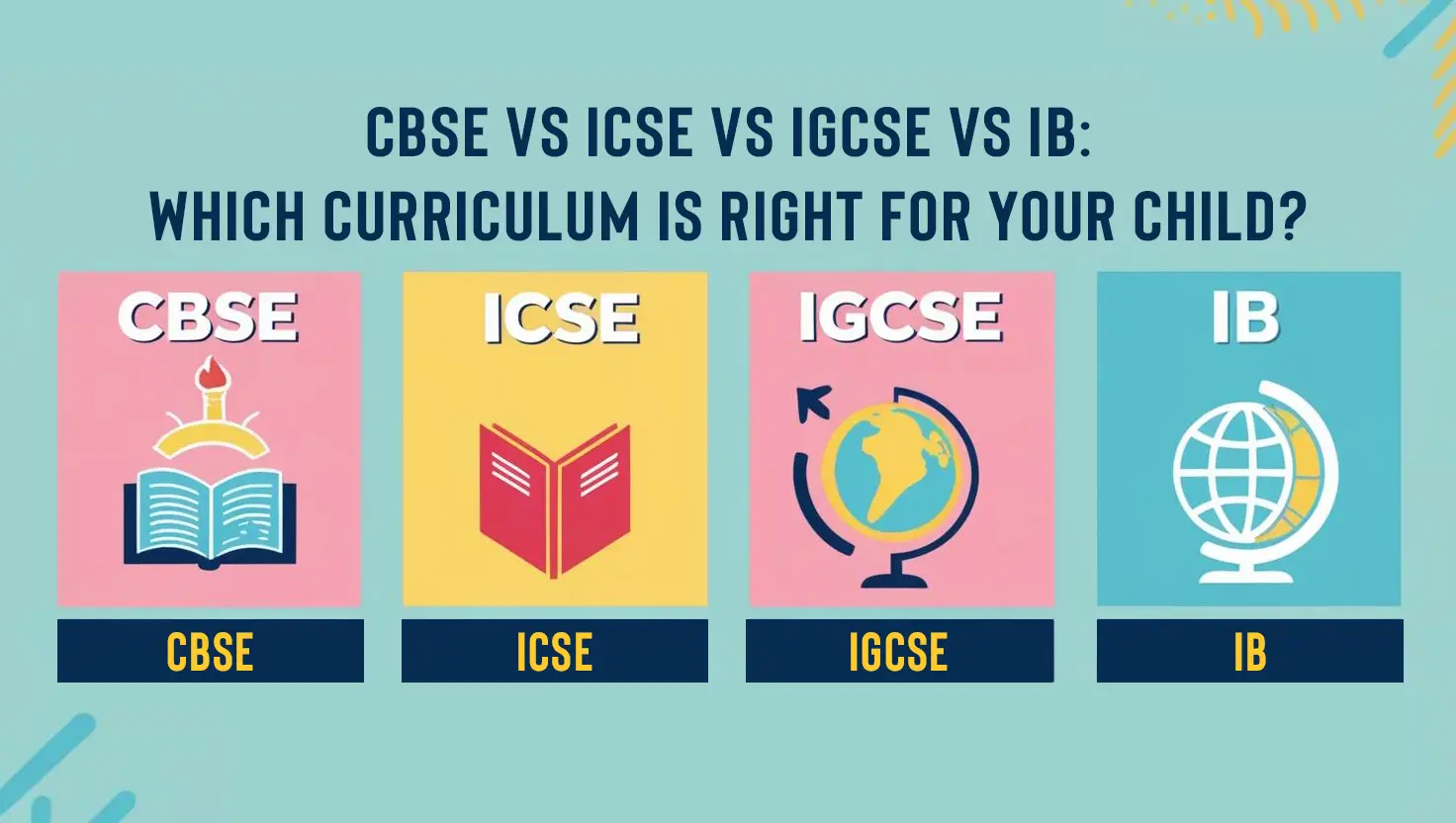 CBSE vs ICSE vs IGCSE vs IB: Which curriculum is best for your child?