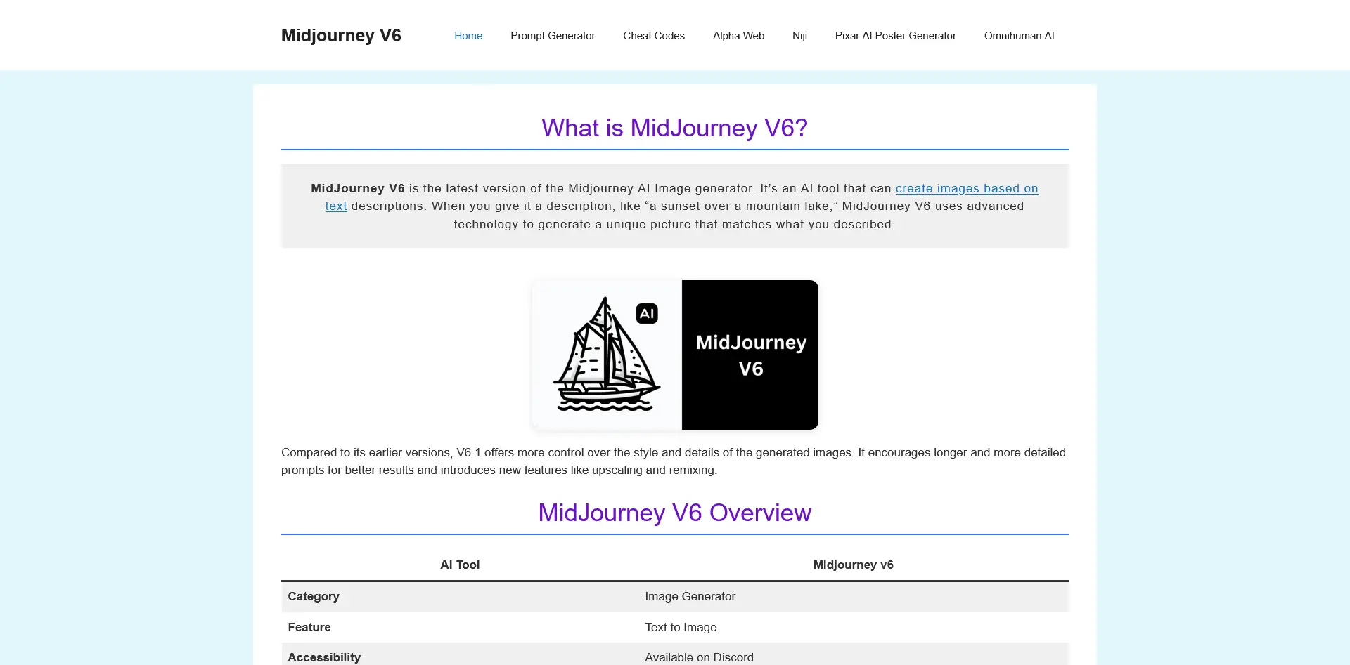 MidJourney 6 - Advanced AI Art Generator