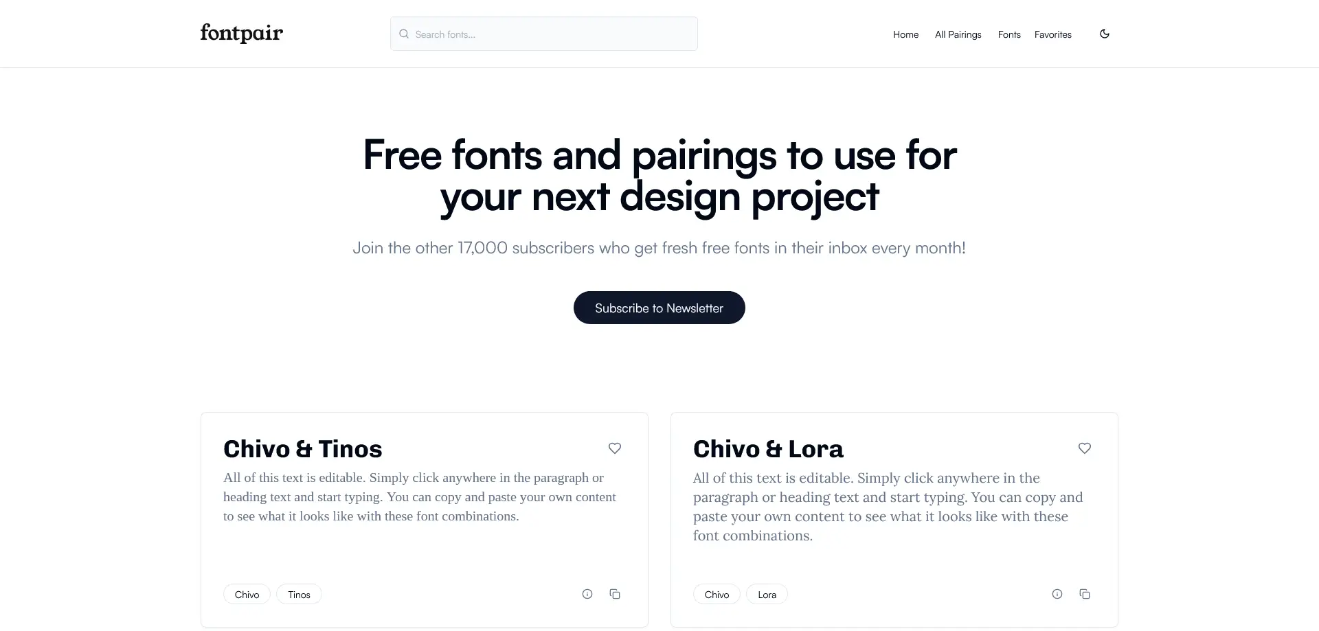 Fontpair - Essential Tool for Web Designers